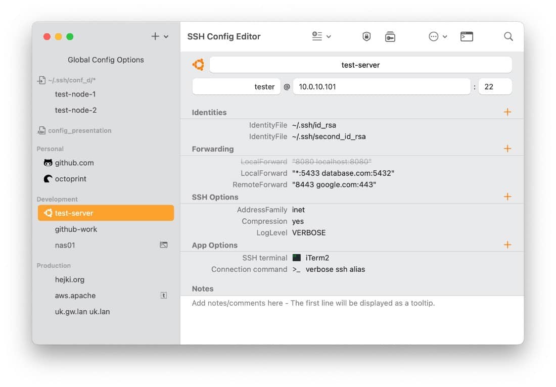 SSH Config Editor Pro 2.6.7 for mac 管理ssh客户端配置-Empower资源站 SSH Config Editor Pro 2.6.7 for mac 管理ssh客户端配置-Empower资源站