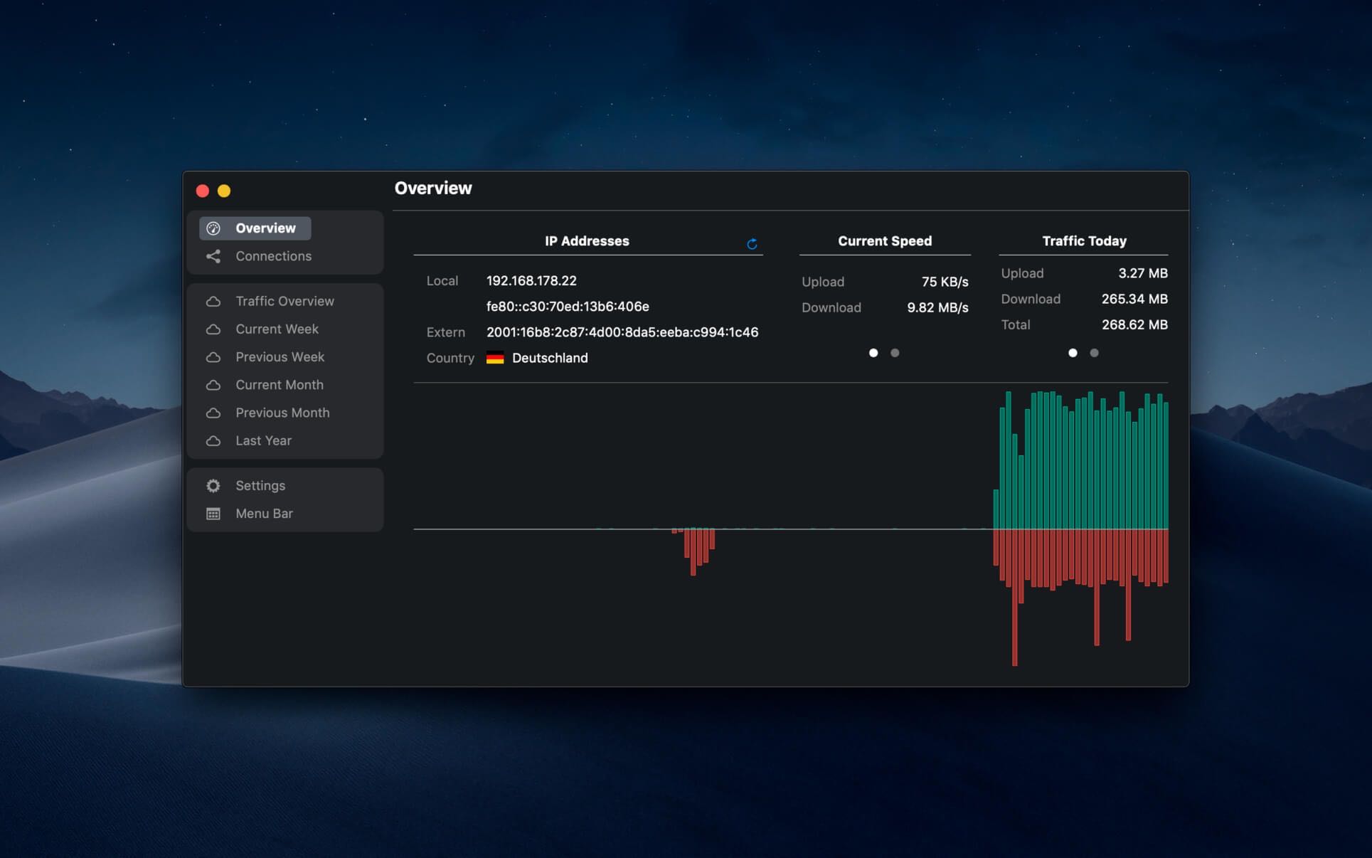 NetWorker Pro for mac 9.0.2 mac菜单栏显示网络情况-Empower资源站 NetWorker Pro for mac 9.0.2 mac菜单栏显示网络情况-Empower资源站