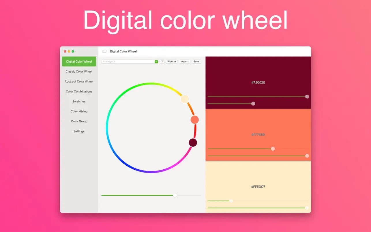Color Wheel 8.4:数字抽象绘画的最佳配色之选-Empower资源站
