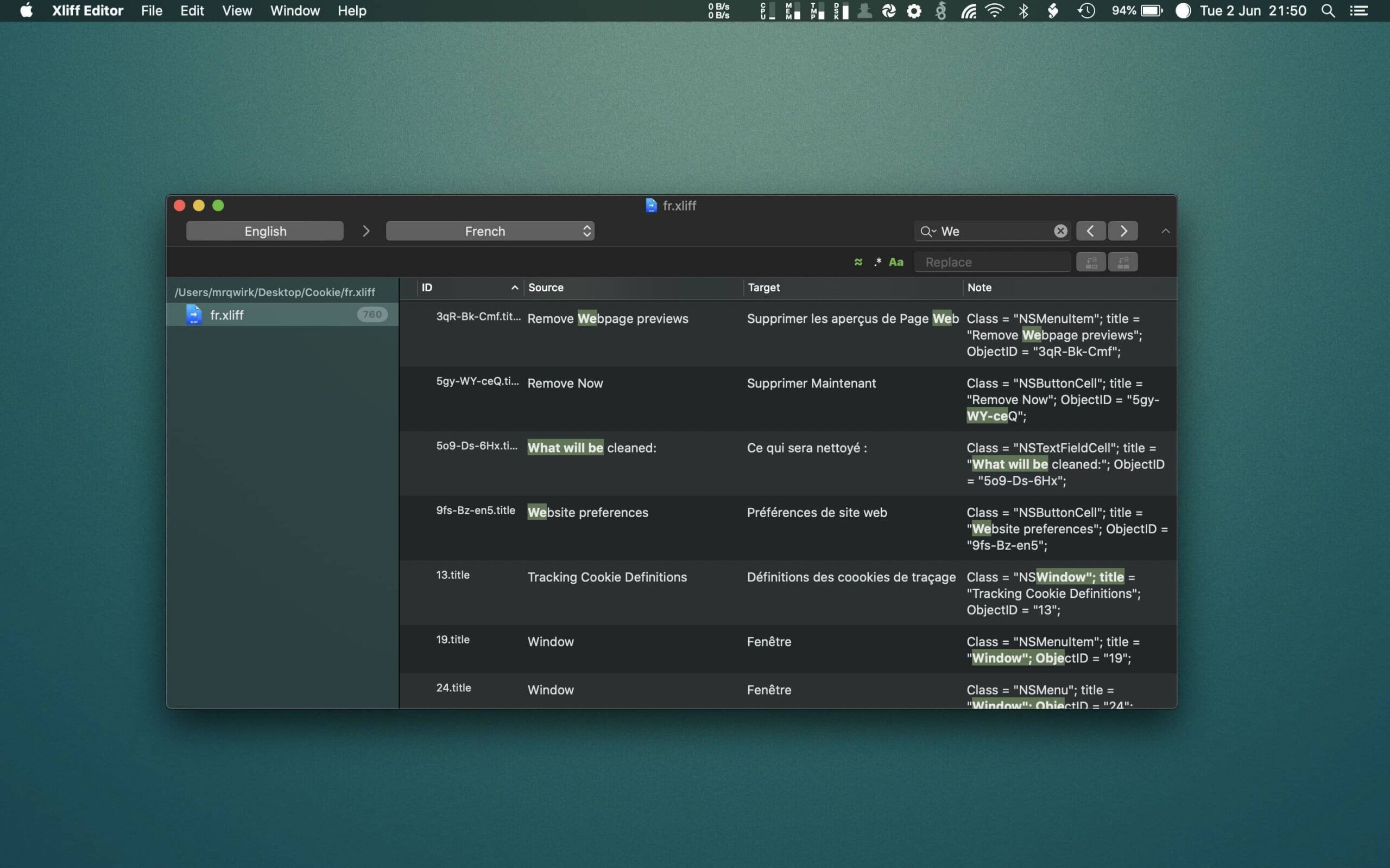 Xliff Editor 2.13 for mac Xliff 格式文本编辑器-Empower资源站