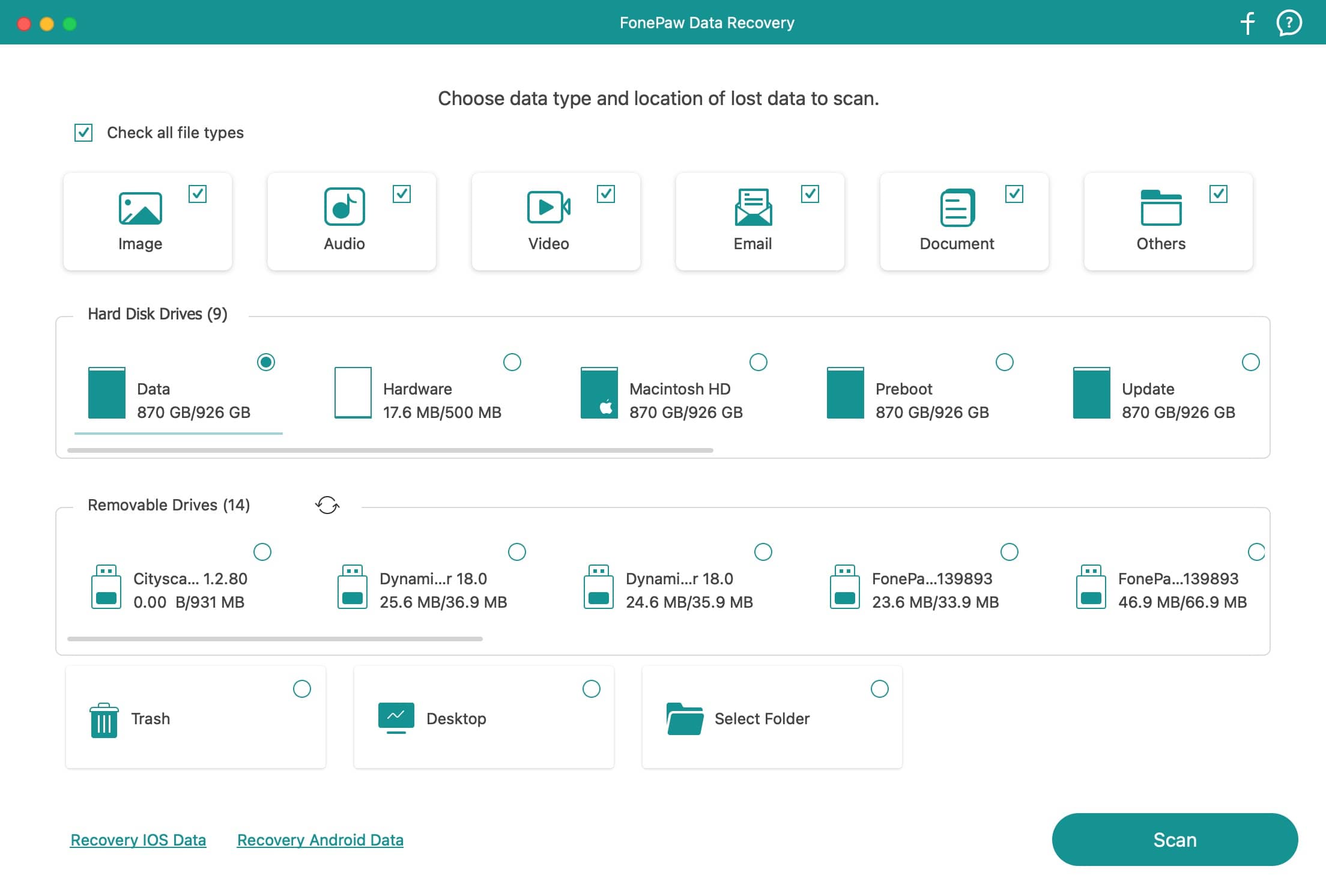 FonePaw Data Recovery for mac 3.7.0 mac数据恢复应用-Empower资源站