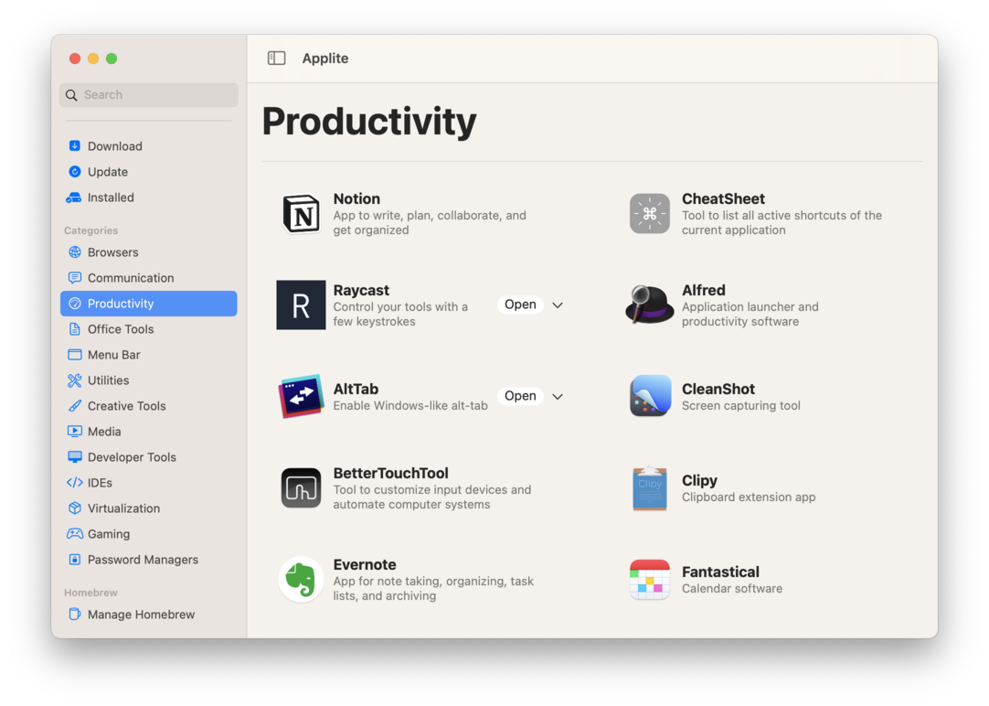 Applite 1.2.3 Homebrew 可视化管理工具-Empower资源站