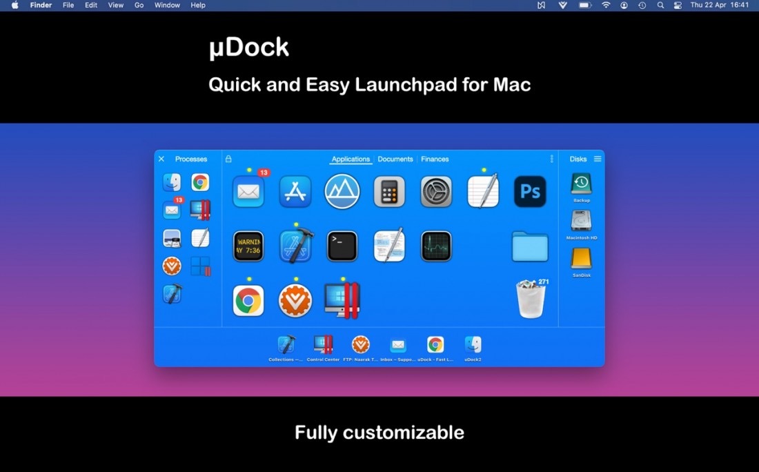 uDock 4.2 轻量级的Dock栏程序坞的系统扩展-Empower资源站