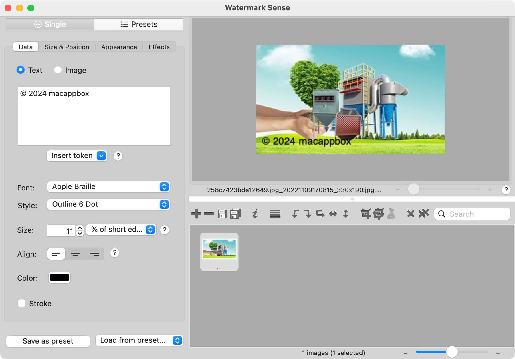 Watermark Sense 1.4.3 mac批量添加水印应用-Empower资源站