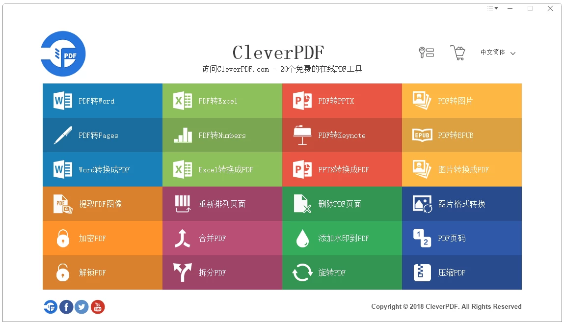 CleverPDF 多功能PDF工具 v3.0.0 单文件版-Empower资源站