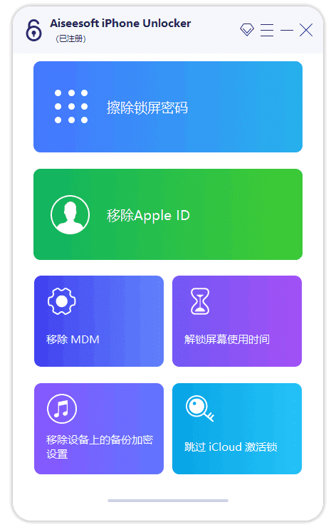 Aiseesoft iPhone Unlocker v2.0.92 多语言便携版 解锁iPhone工具-Empower资源站