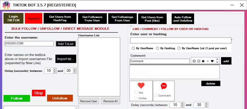TikTok Bot 3.6.0 专业版 – 自动化工具-Empower资源站