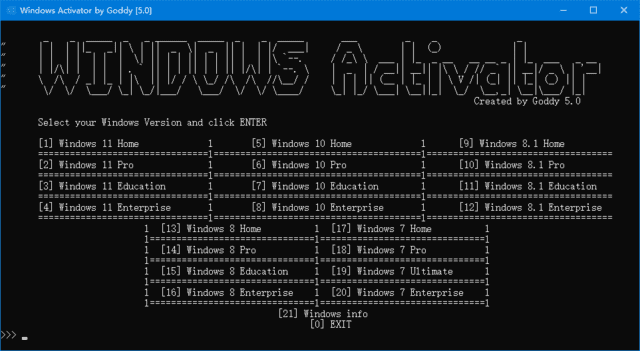 Windows Activator by Goddy(Win11/Win10激活工具) v5.2-Empower资源站