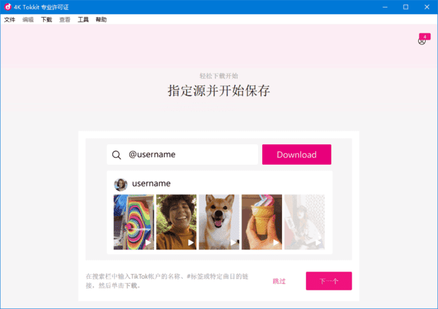 4K Tokkit(tiktok视频下载器) v2.8.0.1000 多语便携版-Empower资源站