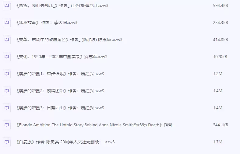 《亚马逊电子书3382种》没事的时候选几本看一看 很惬意[azw3][30G]-Empower资源站
